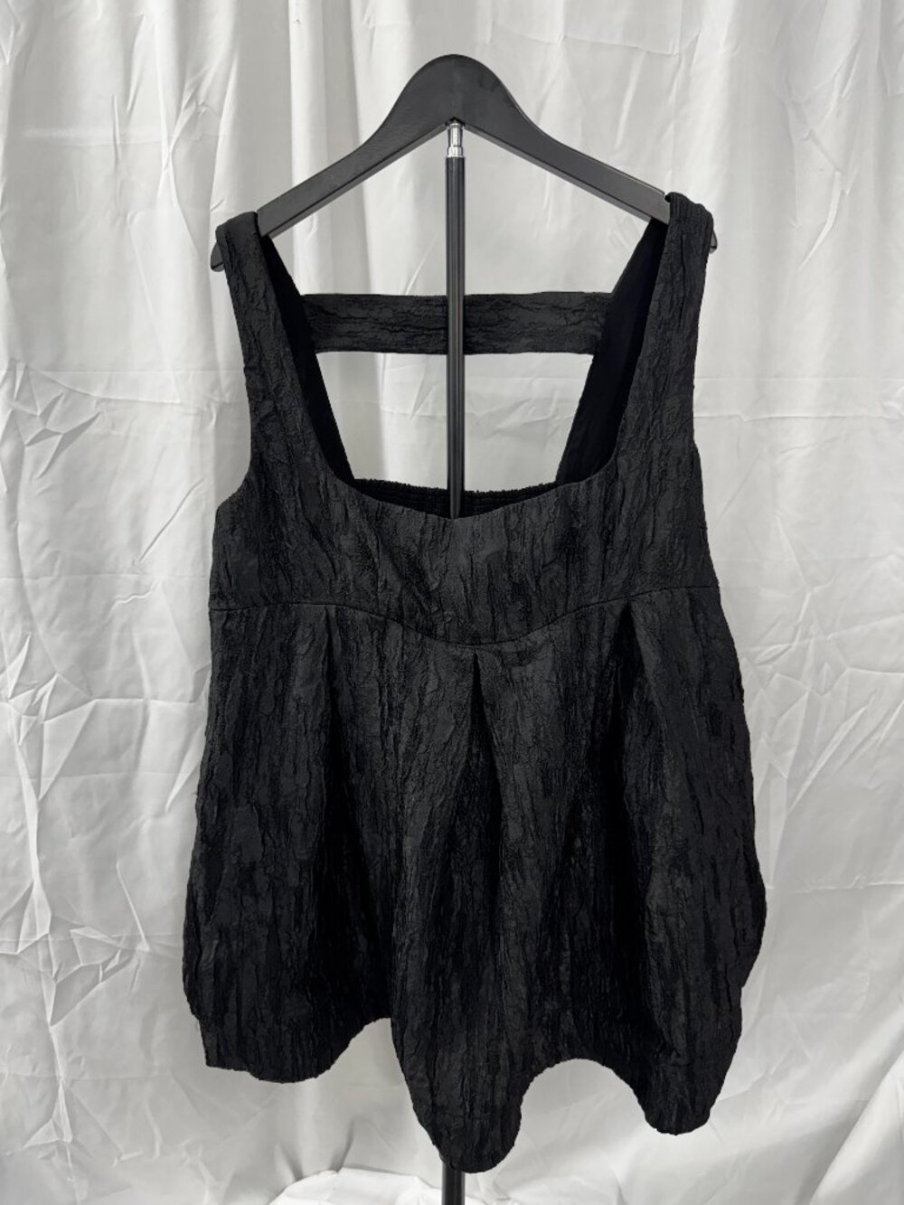Maeve Anthropologie Black Textured Babydoll Mini Cocktail Dress, XL - Picture 2 of 16